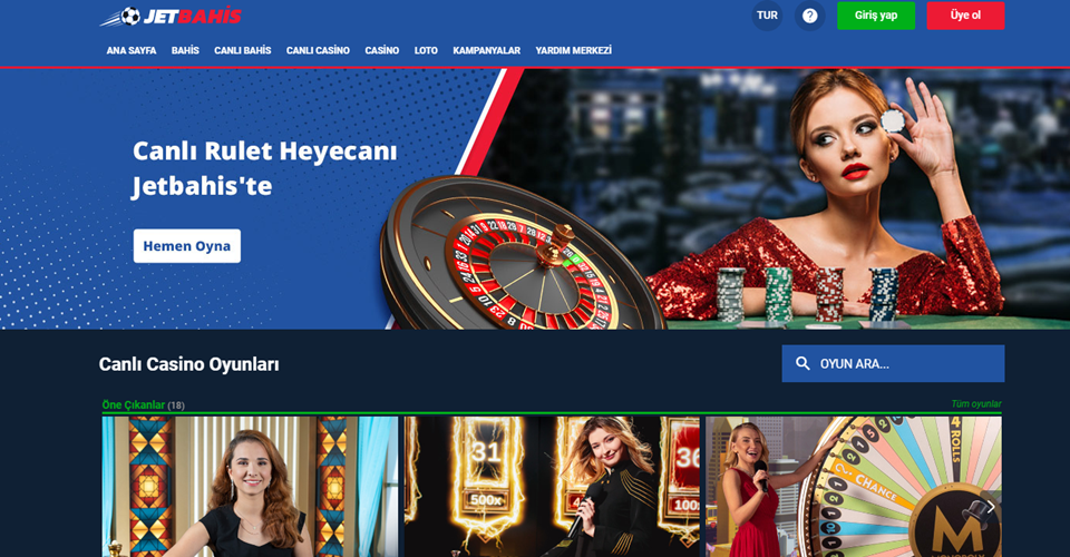 Jetbahis casino giriş