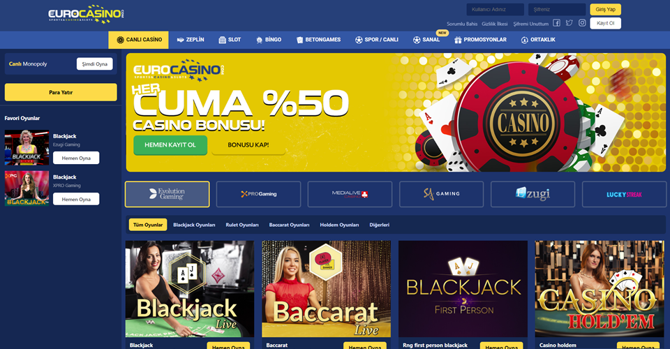 Eurocasino giriş adresi